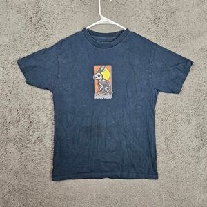 Birdhouse Mens Medium Skeleton Rabbit Graphic T-Shirt Black Size Tony Hawk Skate
